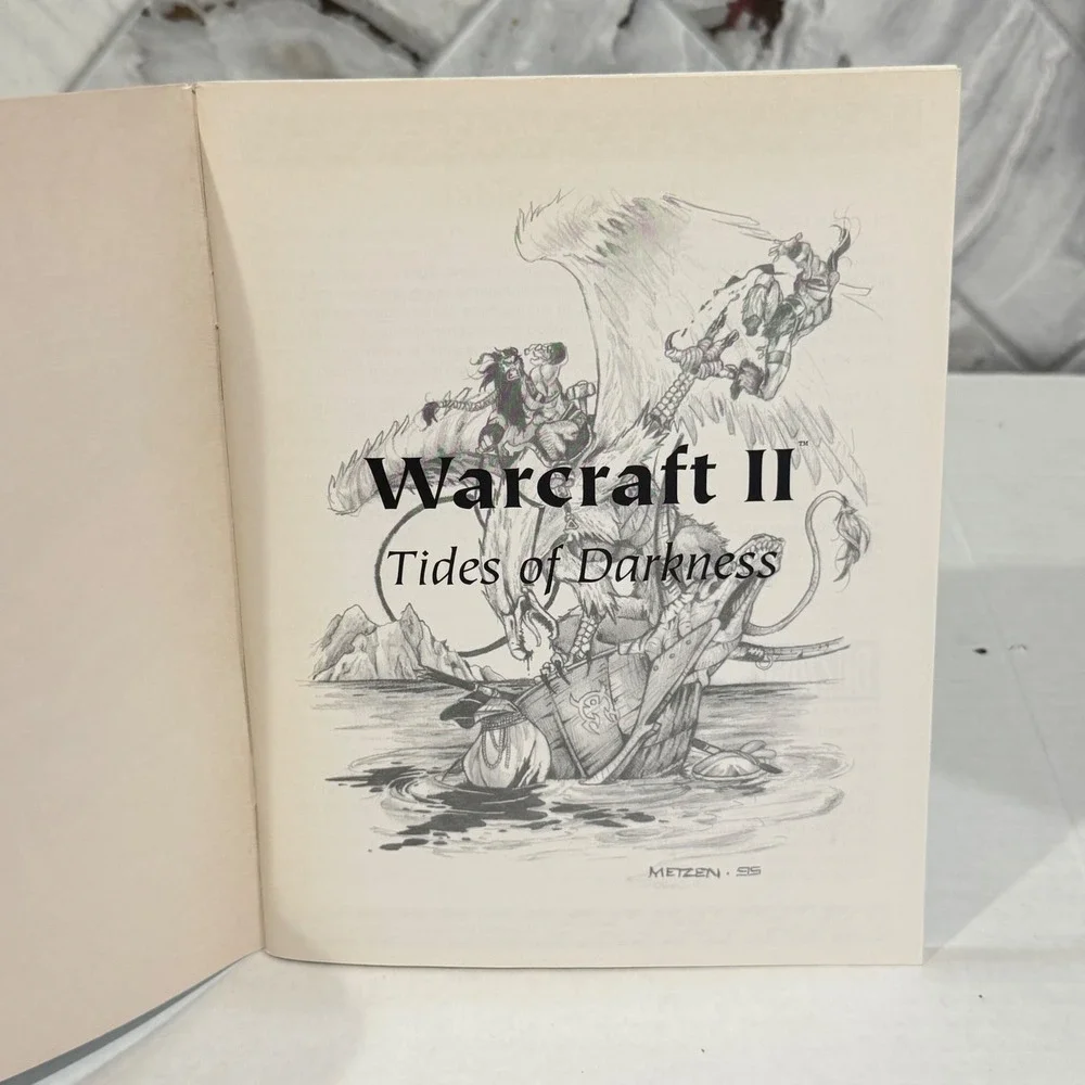 Warcraft II Tides of Darkness Original Manual Only Blizzard PC 1996